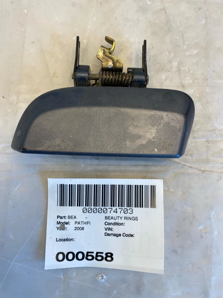 2007 - 2012 NISSAN PATHFINDER Rear Outside Door Handle Painted Passenger Side - Image 1 of 4