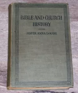 Vintage 1930 "Bibel und Kirchengeschichte" Hardcover Buch Schwester Anna Louise - Bild 1 von 8
