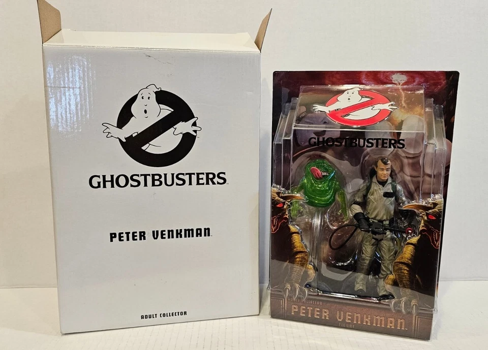 Peter Venkman w/Slimer Figure Ghostbusters 2009 Mattel on Card with Box