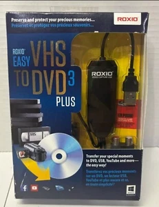 NEW Roxio Easy VHS to DVD 3 Plus Converter Transfer Old Videos NIB Brand New - Photo 1/5