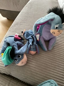 3 X eeyore soft toy - Picture 1 of 9