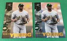 1997 Pinnacle Inside CLUB EDITION ERNIE YOUNG Oakland A's   #33 +base card #33