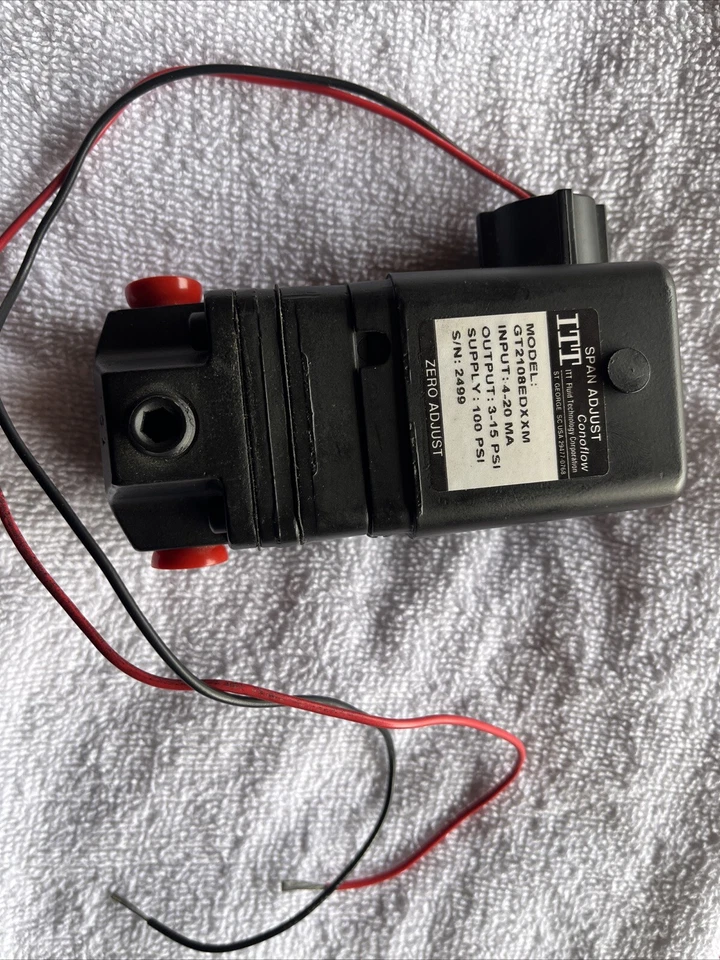 Transductor de presión ConoFlow ITT Span Adjust GT2108EDXXM Foto 1 de 3