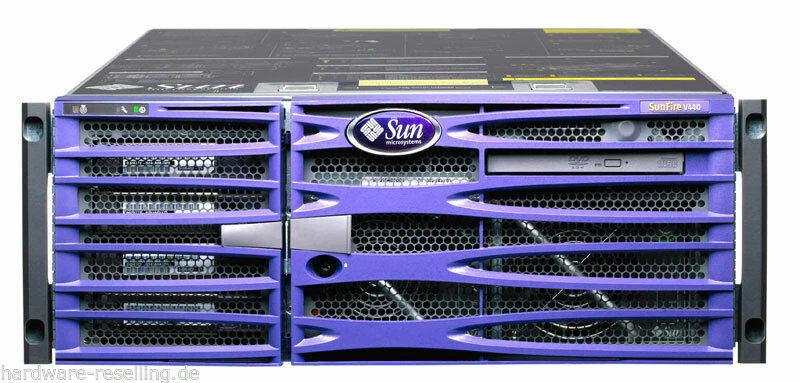 Sun Fire SunFire V440 4X ULTRASPARC IIII 1.6GHz 8 GB 2X 146GB DVD - Immagine 1 di 1