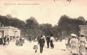 Belgium Bruxelles Entre du Bois de la Cambre Brussels Vintage Postcard B98 - Picture 1 of 2