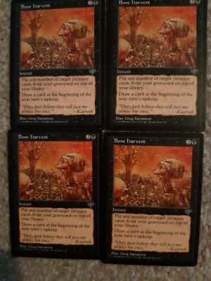 MTG 4 x Bone Harvest - Mirage - Image 1 of 2