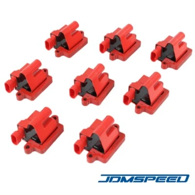 8Pcs Square Ignition Coil Fit Chevy Silverado 1500 GMC Cadillac 4.8 5.3 6.0 8.1L - Image 1 of 4