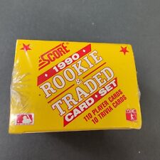 1990 Score Rookie and Traded Baseball 110 Card Set Factory Sealed