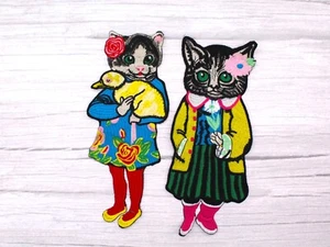 Cat patch Iron on or sew on patches - Picture 1 of 5
