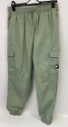 TOMMY JEANS SPORT TROUSERS WOMENS M RELAXED LIGHT OLIVE JOGGERS CARGO 179