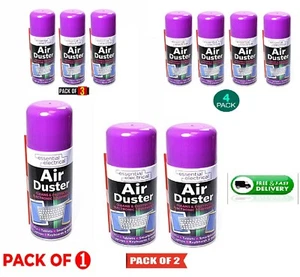 Pulvérisateur Compressé Air Duster Cleaners Clavier Ordinateur Portable Téléphone Tablette 200ml - Photo 1/5