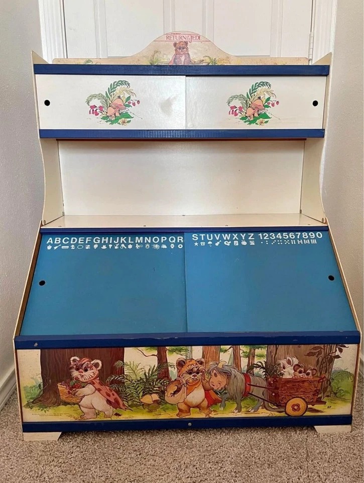 RARO De Colección 1983 Star Wars El Retorno del Jedi Librería Caja de Juguete Americano Foto 1 de 4