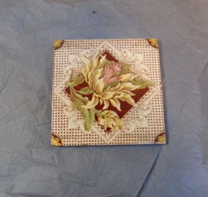 Tile Fireplace Wall Trivet Antique Ceramic Tiles ref 831 (FREE UK POSTAGE) - Picture 1 of 3