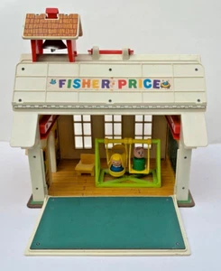 Fisher Price Play Family School House 1971 vintage Little People 923 - Imagen 1 de 15