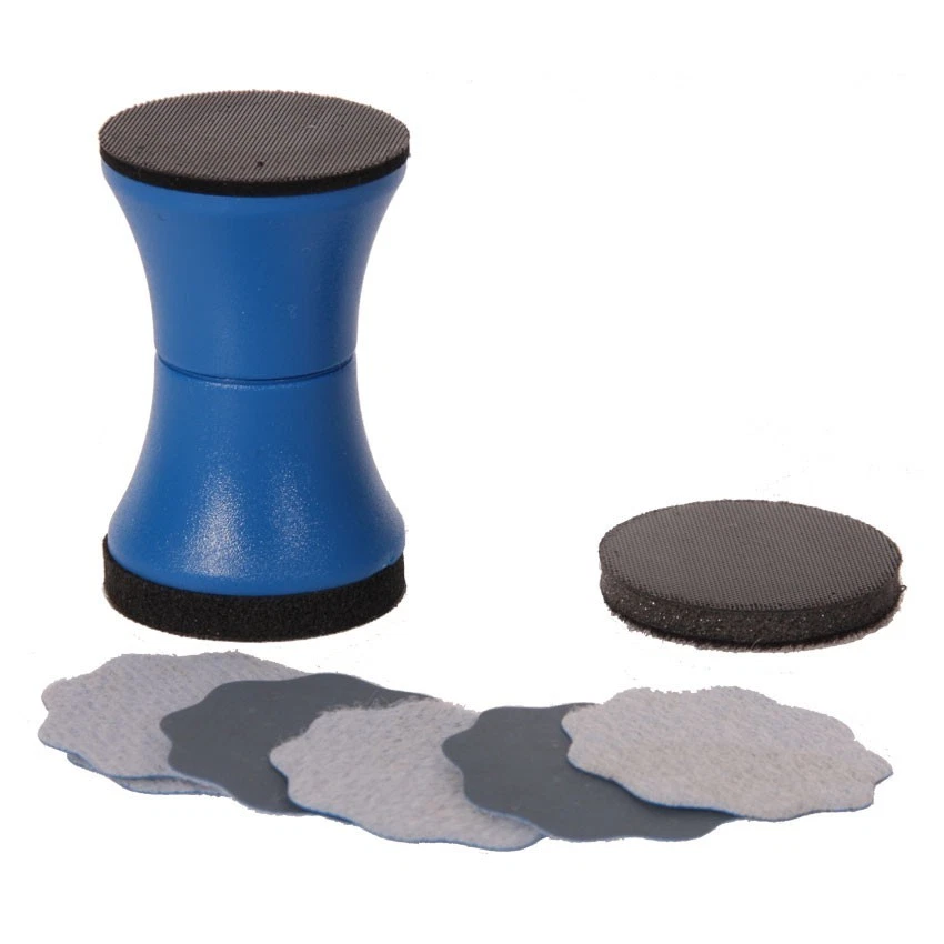 Profi Set 100 Schleifblüten P1500 + Schleifstempel + Softauflage für Autolack