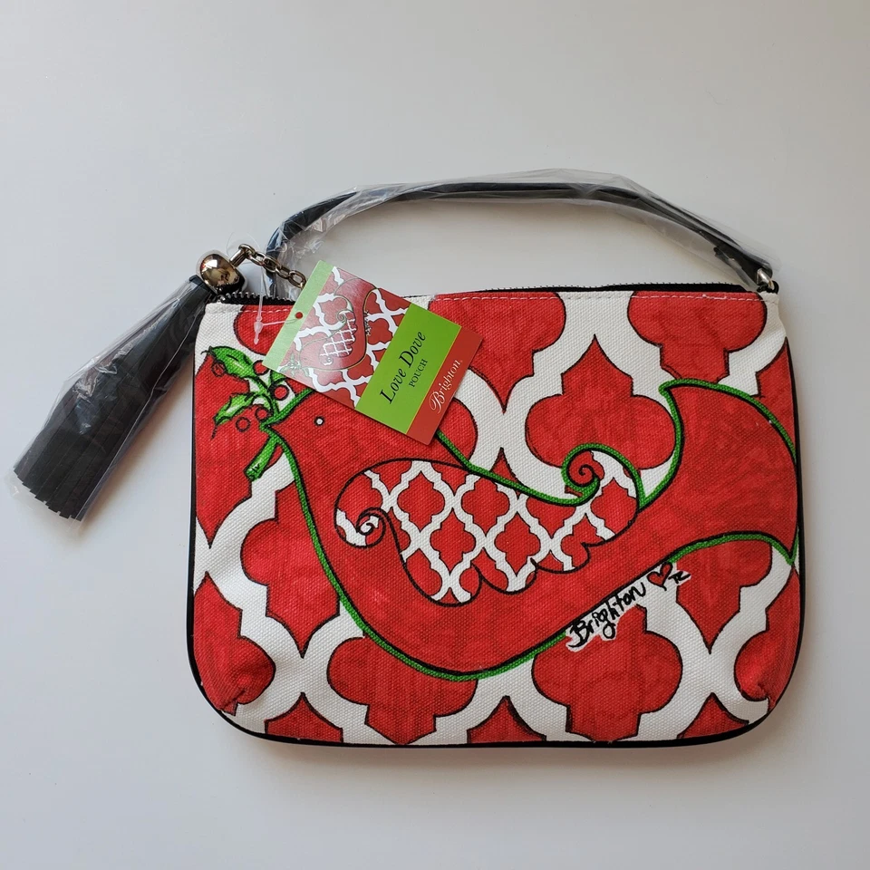 Brighton Love Dove Crossbody Christmas Holiday Shoulder Purse Pouch
