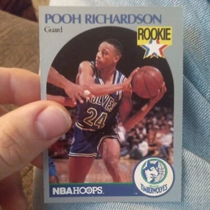 1990-91 NBA Hoops 100 Superstars - #60 Pooh Richardson (RC) - Picture 1 of 2