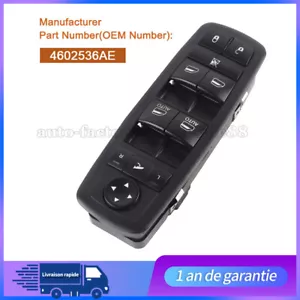 Bouton Interrupteur de Lève Vitre Pour Chrysler Grand Voyager V 4602536AD Neuf - Picture 1 of 6