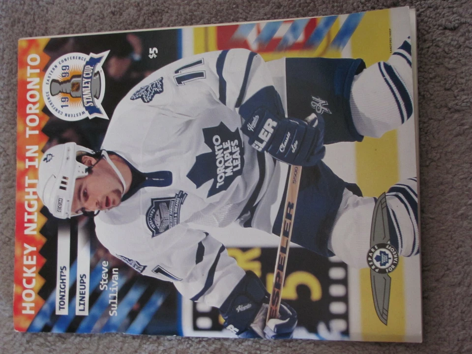 Steve Sullivan 1999 Toronto Maple Leafs Program - Image 1 of 1