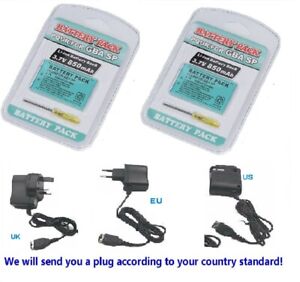 Replacement Battery or Charger For Nintendo GBA SP Gameboy Advance SP 850mAh new