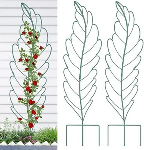 SLSY 3 Pack Metal Garden Trellis Plant Support Trellis Leaf Trellis for Climbing - Picture 1 of 33