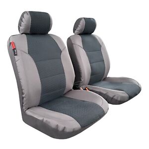 For NISSAN Rogue Car Front Seat Covers Waterproof Gray Canvas 2PCS