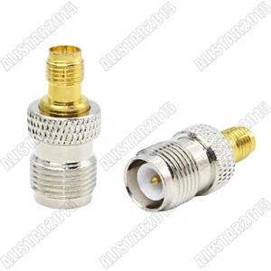 5x RP-SMA hembra a RP-TNC hembra conector coaxial RF adaptador inalámbrico - Imagen 1 de 6