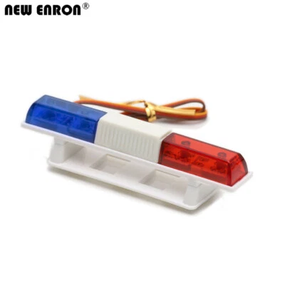 RC Police Flash Bright LED 360 Light Lamp Degree Rotation for 1/10 1/8 Model Car - Image 1 of 4