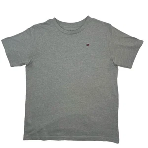 Tommy Hilfiger Boys Youth Large Navy Gray T Shirt Short Sleeve. L/G/G 16/18 - Picture 1 of 7