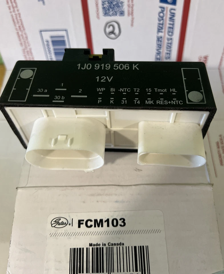 Módulo de ventilador de refrigeración del motor Gates FCM103 para modelos seleccionados de Audi Volkswagen 99-10 Foto 1 de 4
