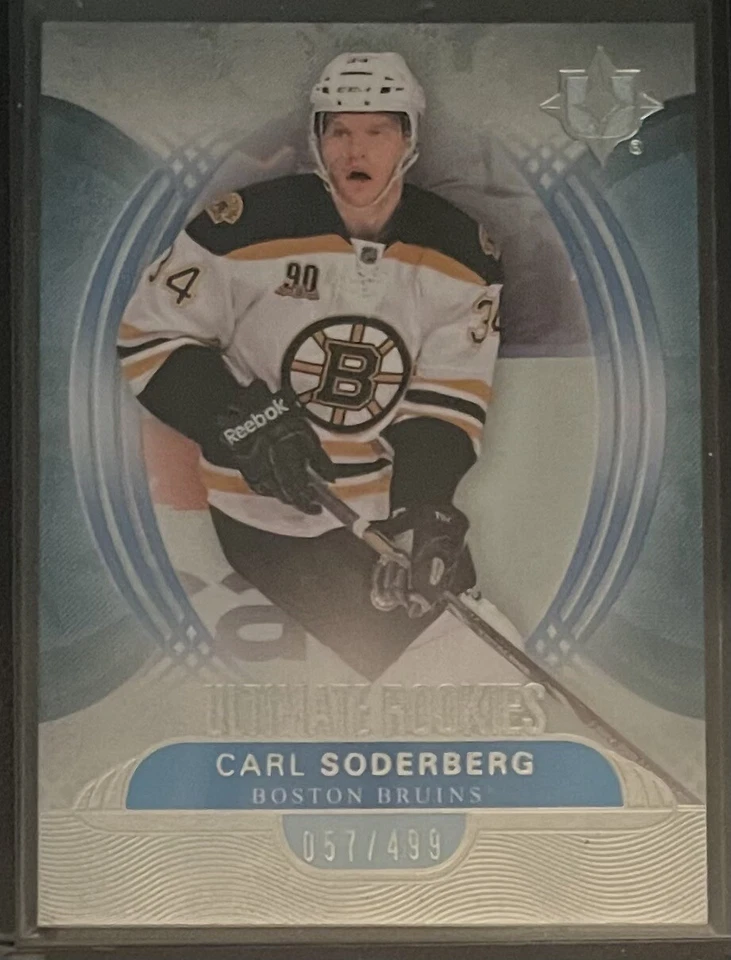 2013-14 UD ULTIMATE COLLECTION ROOKIES /499 CARL SODERBERG #63 BOSTON BRUINS - Image 1 of 2