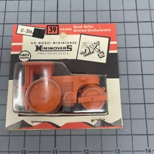 HO UMEX Minimovers HAMM 3 Wheel Road Roller Stock # U-306 39 Orange L12 - Picture 1 of 4