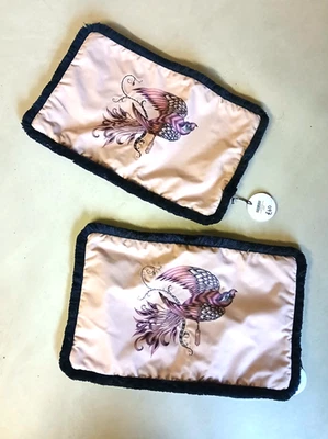 TWO EMMA SHIPLEY 30CM X 50CM BLUSH PINK PARROT CUSHION COVERS NWT - Image 1 of 4