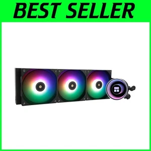 Frozen Notte 360 Black ARGB V2 CPU Cooler: Ultimate RGB Water Cooling Solution - Picture 1 of 8