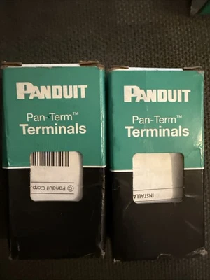 100 Panduit LCA10-10-L Copper Lug One Hole Compression Terminal 10 AWG #10 Stud - Image 1 of 4