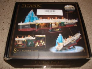 Titanic with Icebergs Building Block Set 2288 Pieces Block Model Set with Light  - Picture 1 of 10