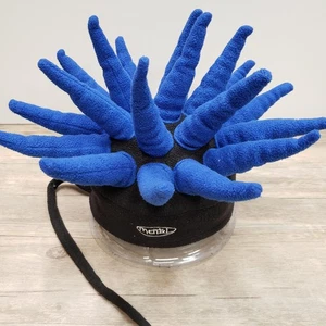 Mental Headgear Hat Beanie Fitted Mens Blue Fleece Spiky Spiked Snowboard Cap - Picture 1 of 7