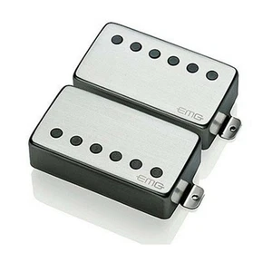 EMG 57/66 Humbucker Guitar Pickups Set, Brushed  Chrome Neck & Bridge Set - Picture 1 of 1