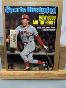 Sport Illustrierter Einband 1976 mit Johnny Bench Autogramm No COA - Bild 1 von 7
