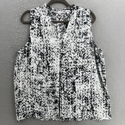 Фиолетовый и Claire Топ женщин XL белый бак без рукавов шифоновое блузка легкий - Изображение 1 из 4