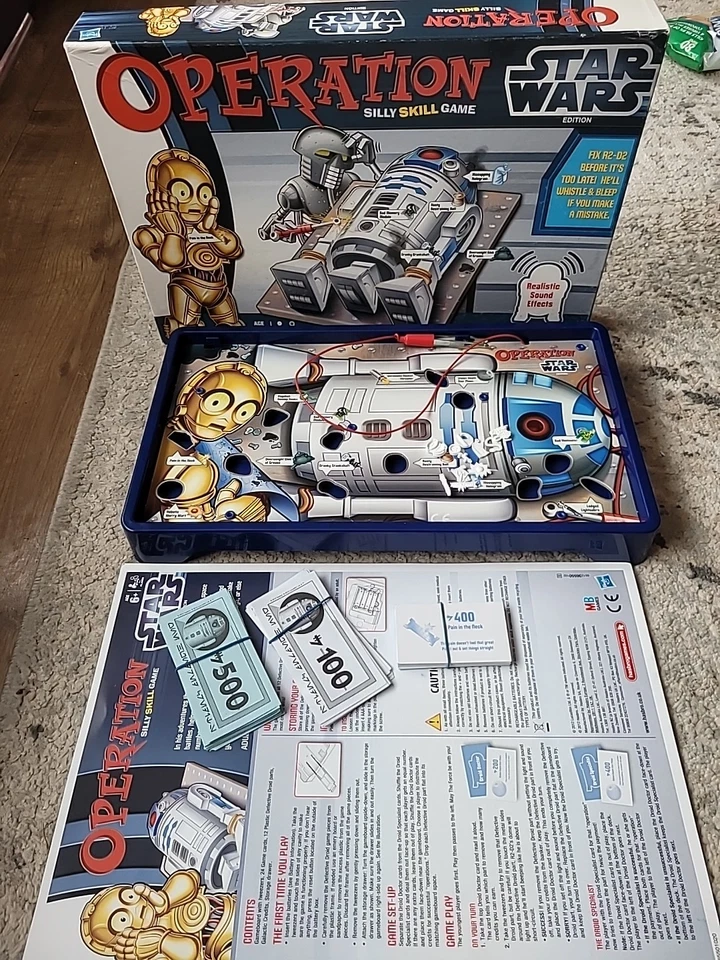 Star Wars Operation Game of Skill 2012 Hasbro R2-D2 with Sound Effects Complete  - Image 1 of 4