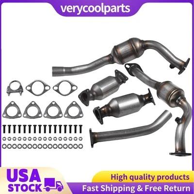 All Four Catalytic Converter Set For 2001-2004 Nissan Xterra/Frontier 3.3L - Image 1 of 4