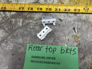 SAMSUNG ELEC. DRYER DV361EWBEWR/A3 Rear Top Panel Brackets Set Of 2 - Picture 1 of 13