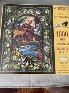 St. Francis - 1000 Teile Puzzle von Künstler: Randy Wollenmann NEU/VERSIEGELT - Bild 1 von 2