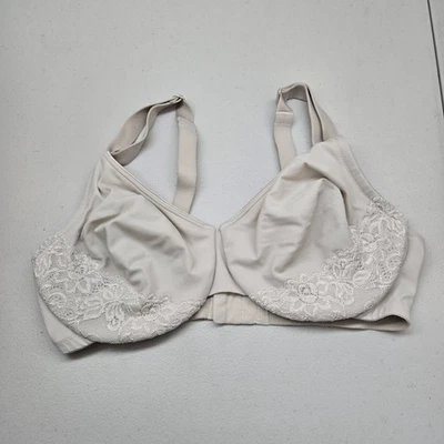 Warners Women Bra 38DD Beige GK5001R Minimizer  Underwired Lace Adjustable Strap - Image 1 of 4