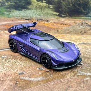 Hot Wheels 2020 Koenigsegg Jesko viola 1:64 auto pressofusa [J28] - Foto 1 di 6