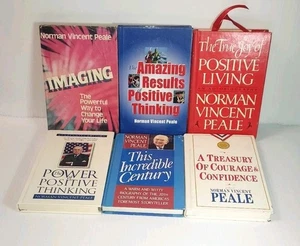 Norman Vincent Peale book lot 6 hardcover self help readable barn find as is - Picture 1 of 9