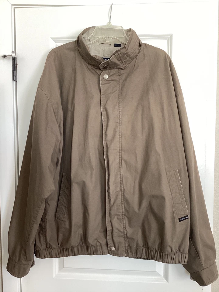 Chaqueta cortavientos Members Only para hombre 2XL alta verde oliva Mariner abrigo a presión/crebilla Foto 1 de 4