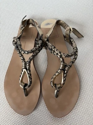 Dolce Vita Women's Size 8 Gold Strappy Sandals  - Image 1 of 4