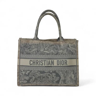 CHRISTIAN DIOR Book Tote Medium Embroidered Toile De Jouy Canvas - Image 1 of 4